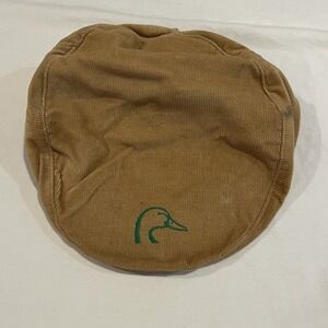 Duckster Camel Tan Corduroy Duckbill Cap With Embroidered Logo One Size Fits All